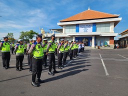 Apel pagi OMB Polres Karangasem Dipimpin Oleh Kasubsatgas Intelijen