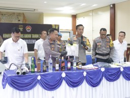 Polres Buleleng, Gelar Press Release Gangguan Kamtibmas Akhir Tahun 2023