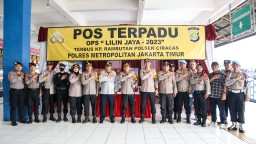 Ops Lilin Jaya 2023, Kapolres Metro Jakarta Timur Cek Kesiapan Pos Terpadu Terbus Kp Rambutan