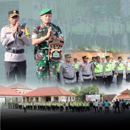 Gelar Apel Bersama, Kapolres Karangasem Pimpin Apel Kesiapan Pengamanan Malam Tahun Baru