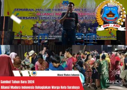 Sambut Tahun 2024, Aliansi Madura Indonesia Gelar Makan Gratis dan Berikan Hiburan Orkes