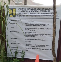 Pekerjaan Molor Tidak Sesuai Kontrak Kerja Proyek Pembangunan Rumah Susun ISB (Institut Santi Buana)