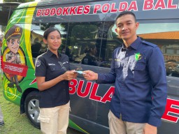 Subsatgas Dokkes OMB Polda Bali Berikan Pelayanan Kesehatan Dalam Pengamanan Pemilu 2024