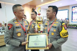 Sukses Gelar Operasi Lilin Semeru 2023, Polresta Sidoarjo Raih Penghargaan Dari Kapolda Jatim