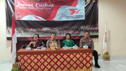 Jumat Curhat, Polda Bali Tampung Masyarakat Desa Dangin Puri Kaja