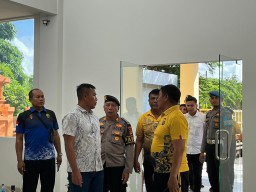 Bangunan Kantor Polres Bandara Yang Baru di Tinjau Kapolres
