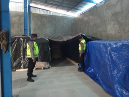 Memasuki Tahap Kampanye di Tahun 2024 Polres Karangasem Perketat Pengamanan Gudang Logistik Pemilu