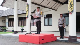 Kapolres Sekadau Pimpin Upacara Hari Kesadaran Nasional, Tegaskan Netralitas Polri Dalam Pemilu