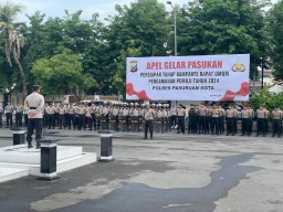 Kesiapan Anggota Polres Pasuruan Kota Dalam Mengamankan Setiap Tahapan Pemilu 2024
