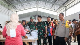 Pastikan Keamanan Surat Suara, Kapolres Bersama Dandim Cek Gudang Logistik KPU