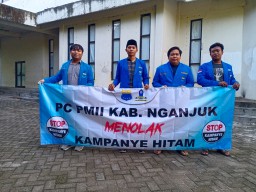 PC PMII Nganjuk Deklarasikan Penolakan Kampanye Hitam Demi Pemilu Yang Sehat dan Adil