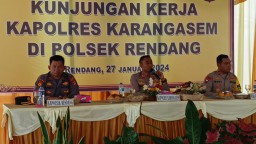 Kapolres Karangasem Kunjungan Kerja ke Polsek Rendang