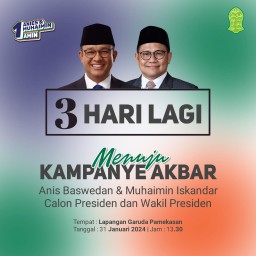 Kampanye Akbar Pasangan Calon Presiden dan Calon Wakil Presiden Nomer Urut 01 AMIN di Pulau Madura