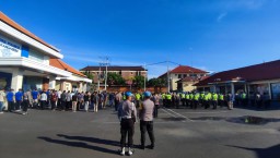 Sipropam Polres Karangasem Laksanakan Pengawasan Giat Apel Pagi
