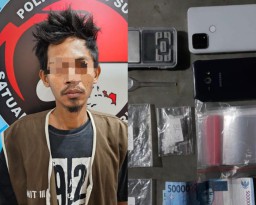 Kuli Bangunan Kedapatan Barang Haram Diamankan Satresnarkoba Polrestabes Surabaya 