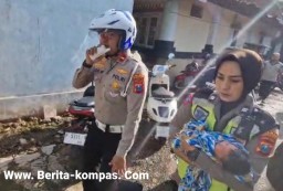 Polres Bondowoso Selamatkan Bayi Yang Ditemukan di Depan SDN 3 Dabasah 