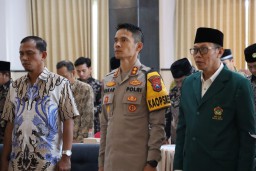 Polres Batu Ikuti Deklarasi Damai Pemilu 2024, Komitmen Bersama untuk Keamanan dan Kelancaran Pemilu