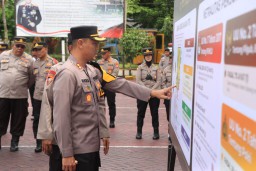 Polres Malang Latih Personel Pengamanan TPS Jelang Pemilu 2024