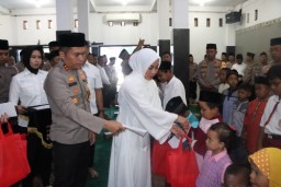 Polres Nganjuk Gelar Peringatan Isra’ Mi’raj 1445H/2024: Memperkuat Moral dan Solidaritas Sosial Dalam Persiapan Pemilu Damai