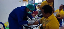 Kapolres Karangasem Pimpin Giat Rikkes Berkala Personil Polres Karangasem