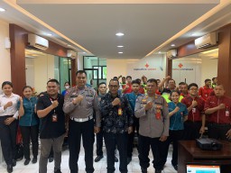 Pemilu Tinggal Hitungan Hari, Polres Bandara Ngurah Rai Gencarkan Himbauan Kamtibmas