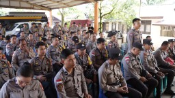 Pastikan Kesiapan Personel, Polres Bengkayang Gelar Pelatihan Pengamanan TPS Pemilu 2024