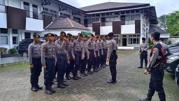 Polda Kalbar Kerahkan Seluruh Personel OMB Kapuas Untuk Amankan Kampanye Tatap Muka dan Rapat Umum Caleg