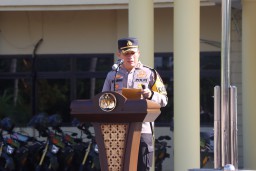 Apel Gelar Pasukan Polres Nganjuk dan Kodim 0810/Nganjuk Dalam Rangka Bulan Bakti TNI –Polri Tahun 2024
