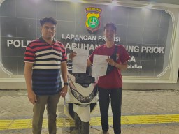 Polres Pelabuhan Tanjung Priok Berhasil Temukan Sepeda Motor Yang Hilang di Jl.RE Martadinata Jakarta Utara