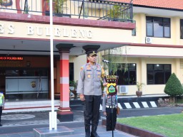 Apel Kesiapan Pergeseran Pasukan Ops Mantap Brata Agung 2023 - 2024 Tahap Pungut Suara Polres Buleleng