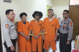 Patungan Beli Shabu Tiga Pemuda Asal Madura Berhasil Diringkus Sat Resnarkoba Polres Bandara Ngurah Rai Ringkus