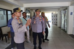 Kapolres Karangasem Lakukan Pengecekan Pasca Tahap Pungutan Suara