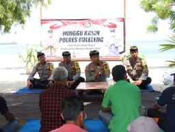 Polres Buleleng Gelar Minggu Kasih Dengan Masyarakat Pelabuhan Celukan Bawang Pasca Pemilu 2024