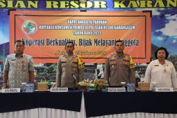 Kapolres Karangasem Hadiri Rapat Anggota Tahunan Koperasi Konsumen Primer Polres Karangasem