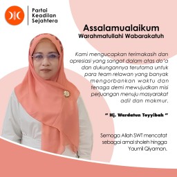 Ucapan Selamat keluarga Besar Bin Ashari Kepada Hj.Wardatun Toyyibah, Caleg Terpilih DPRD Dapil VI Kedungdung - Robatal
