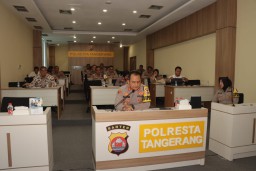 Kasat Reskrim Turut Serta Dalam Kegiatan Analisis Evaluasi Operasi di Polresta Tangerang