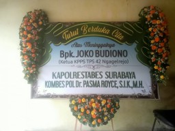 Polrestabes Surabaya Silaturahmi ke Keluarga Petugas KPPS Yang Meninggal Dunia