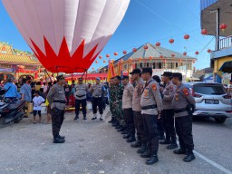 Polres Singkawang ,TNI dan Insransi Terkait Lakukan Pengamanan Cap Go Meh