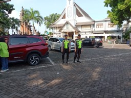 Polres Bandara I Gusti Ngurah Rai Pengamanan Kegiatan Ibadah Gereja Ekklesia