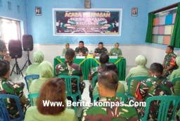 Danramil 0822/01 Bondowoso Adakan Acara Pelepasan Anggota Yang Akan Memasuki Purna Tugas