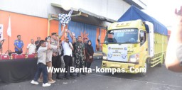Kapolres Bondowoso Bersama Forkopimda Melepas Pendistribusian Logistik Dalam Pemilu 2024