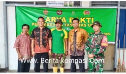 Bersih-Bersih Pasar, Koramil 0822/01 Bondowoso Bersama Anggota Bataliyon 514 Raider Gelar Karya Bakti