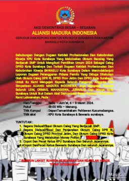 Oknum Caleg Berijazah SMP dan Maraknya Money Polityc Bentuk Ketidak Profesional dan Kebobrokan Kinerja KPU dan Bawaslu Surabaya