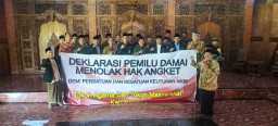 Deklarasi Bersama FKUB , Tokoh Agama serta Tokoh Masyarakat Nganjuk Menolak Hak Angket Pemilu 2024