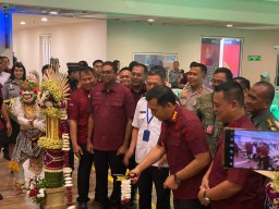 Personil Polres Bandara Ngurah Rai Mengikuti Giat Donor Darah HUT TNI AU ke-78