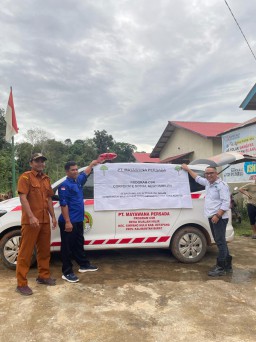 CSR Mobil Ambulance Dari PT Mayawana Persada Untuk Desa Kuala Hilir Kabupaten Ketapang 