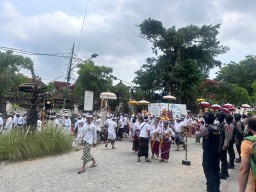 Jamin Keamanan dan Kelancaran Kegiatan Melasti Satuan Samapta Polresta Denpasar Gelar Personil