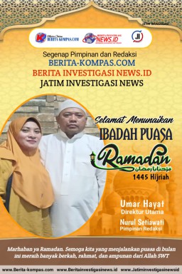Pimpinan dan Segenap Redaksi Media Beritakompas.com Mengucapkan Selamat Menunaikan Ibadah Puasa 1445 Hijriah 