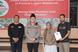 Kunjungan Kasat Reskrim ke Pondok Lansia Berdikari
