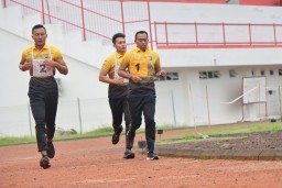 Hari Ketiga Kapolres Karangasem Pimpin Pelaksanaan Giat Kesemaptaan Jasmani